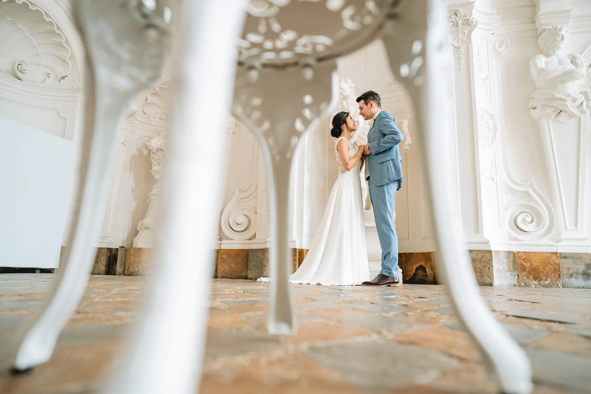 Hochzeitsmoment von Maria & Alex, fotografiert in Fulda und der Rhön