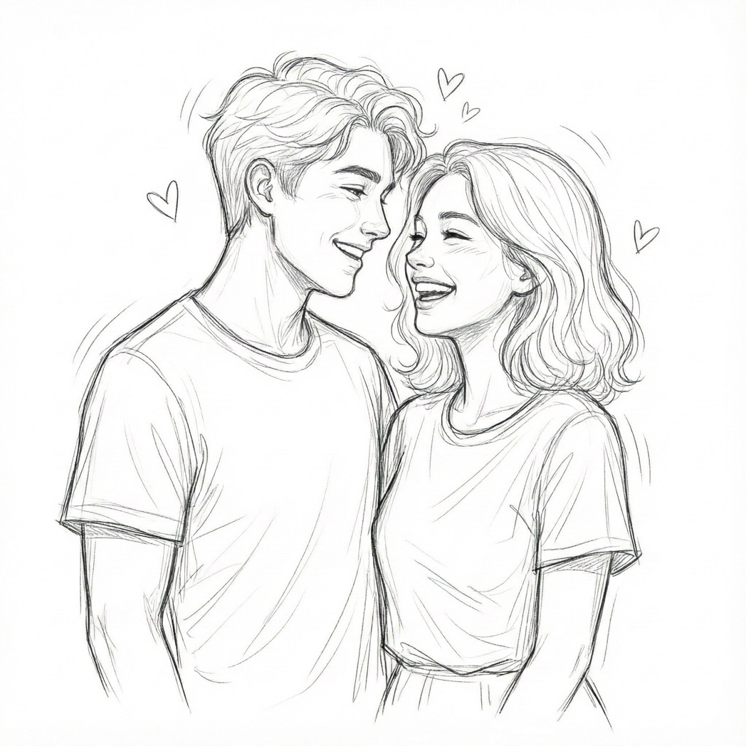 Sich in die Augen schauend