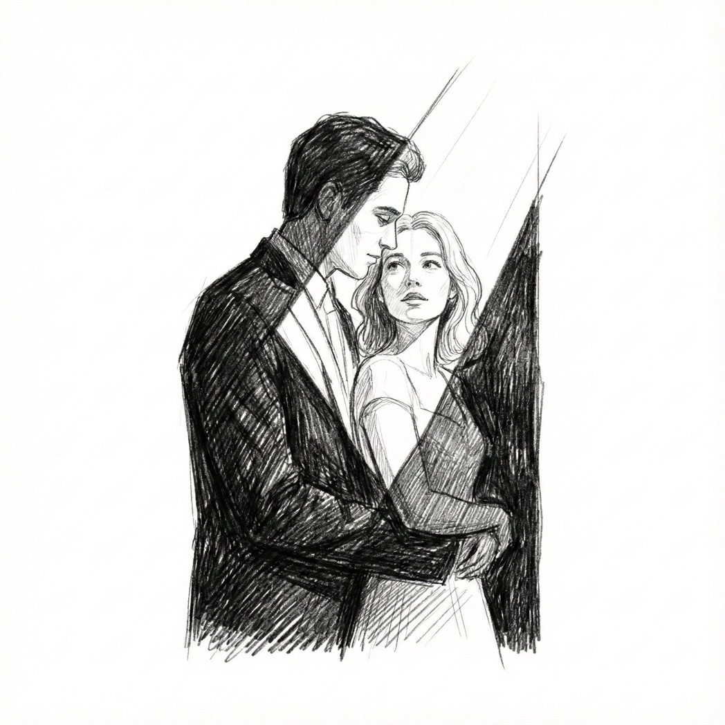 Atmosphärische Szene mit Licht