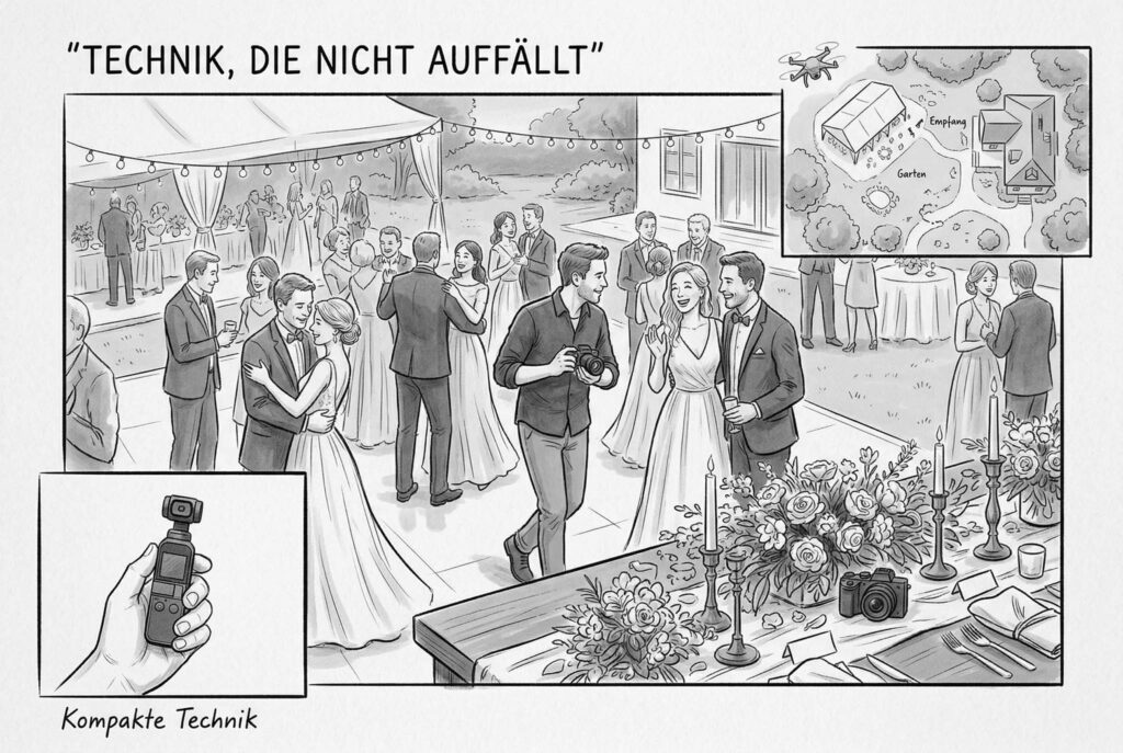 hochzeit highlight film mit technik die nicht auffällt