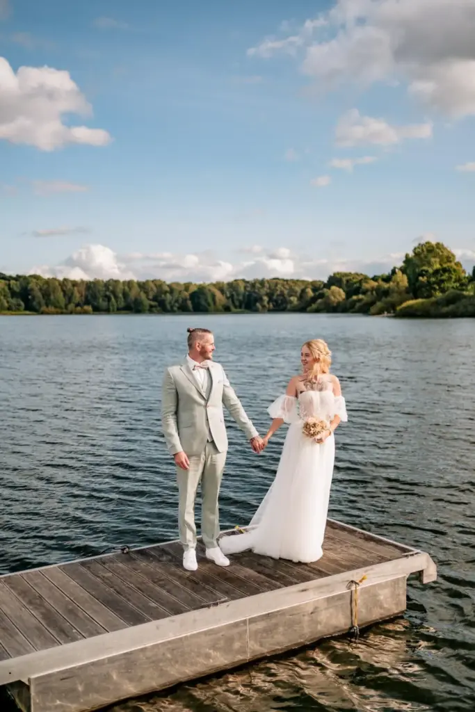 Hochzeitsfotos am See Lakeside Resort