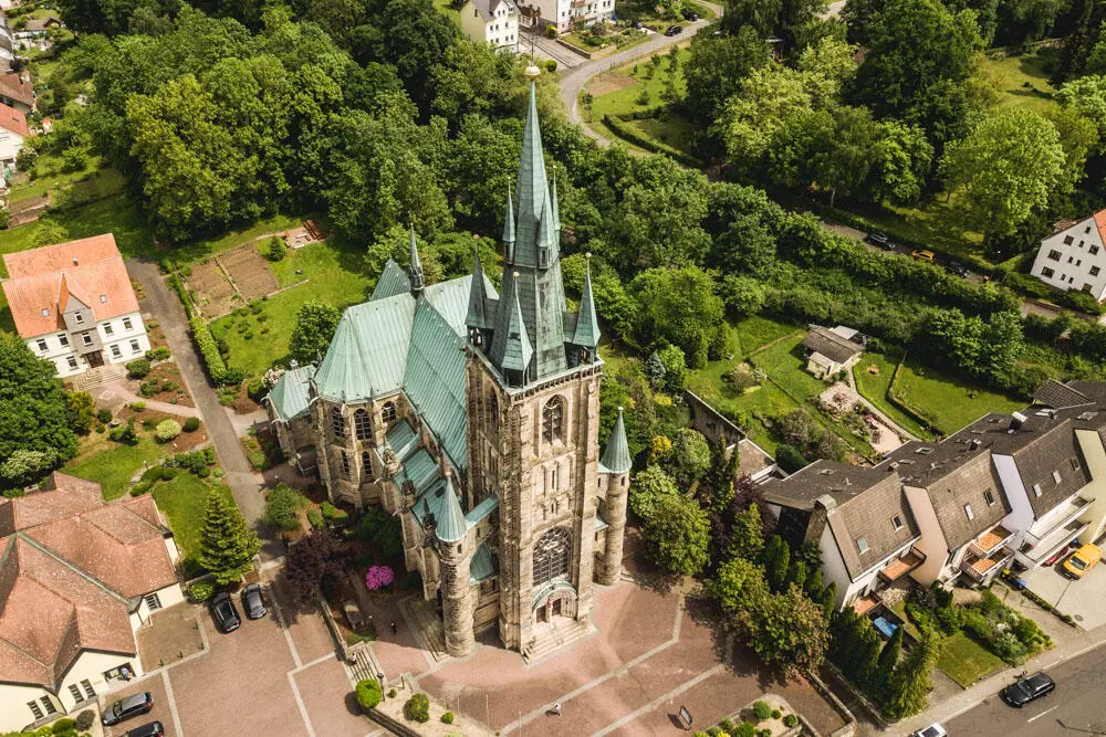 St. Bonifatius Kirche Fulda Horas Außenansicht neogotischer Stil
