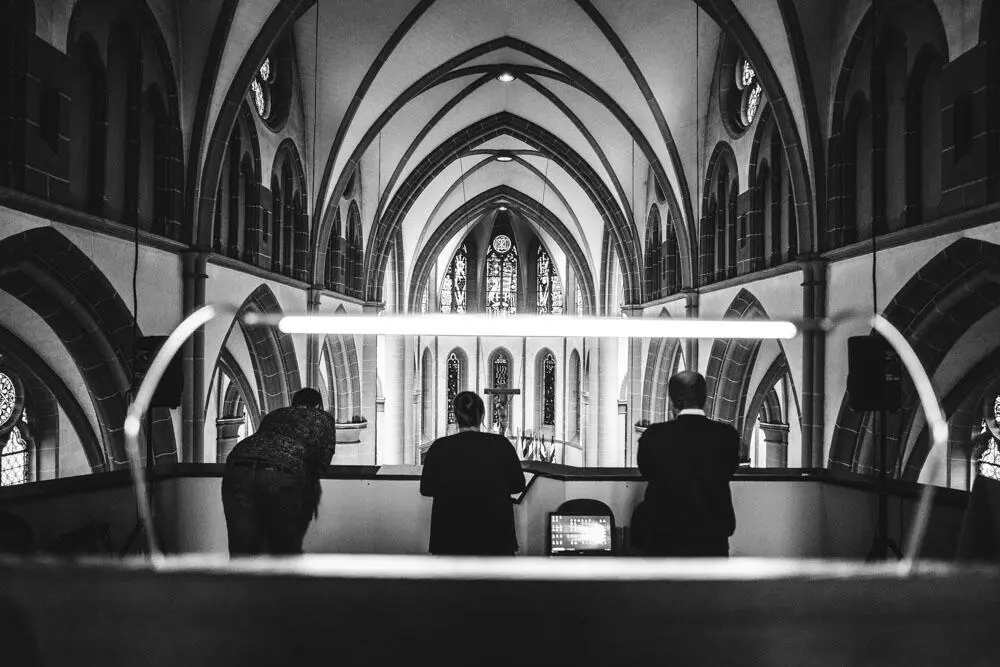 Innenraum St. Bonifatius Kirche Fulda Kirchenschiff Trauung